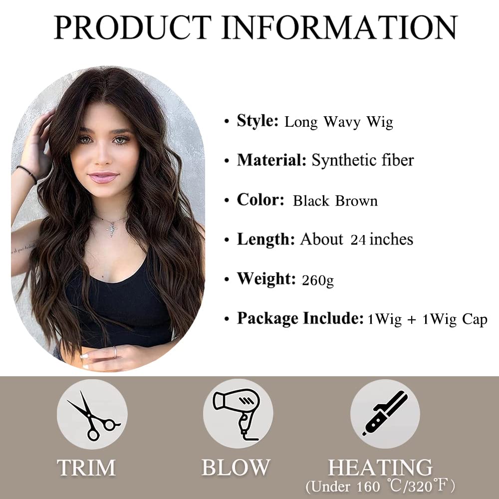 Lange Lockige Ombre Braun zu Blond Perücken für Frauen Synthetisches Haar Hitzebeständig Ombre Perücke für Tägliche Party Cosplay Verwendung