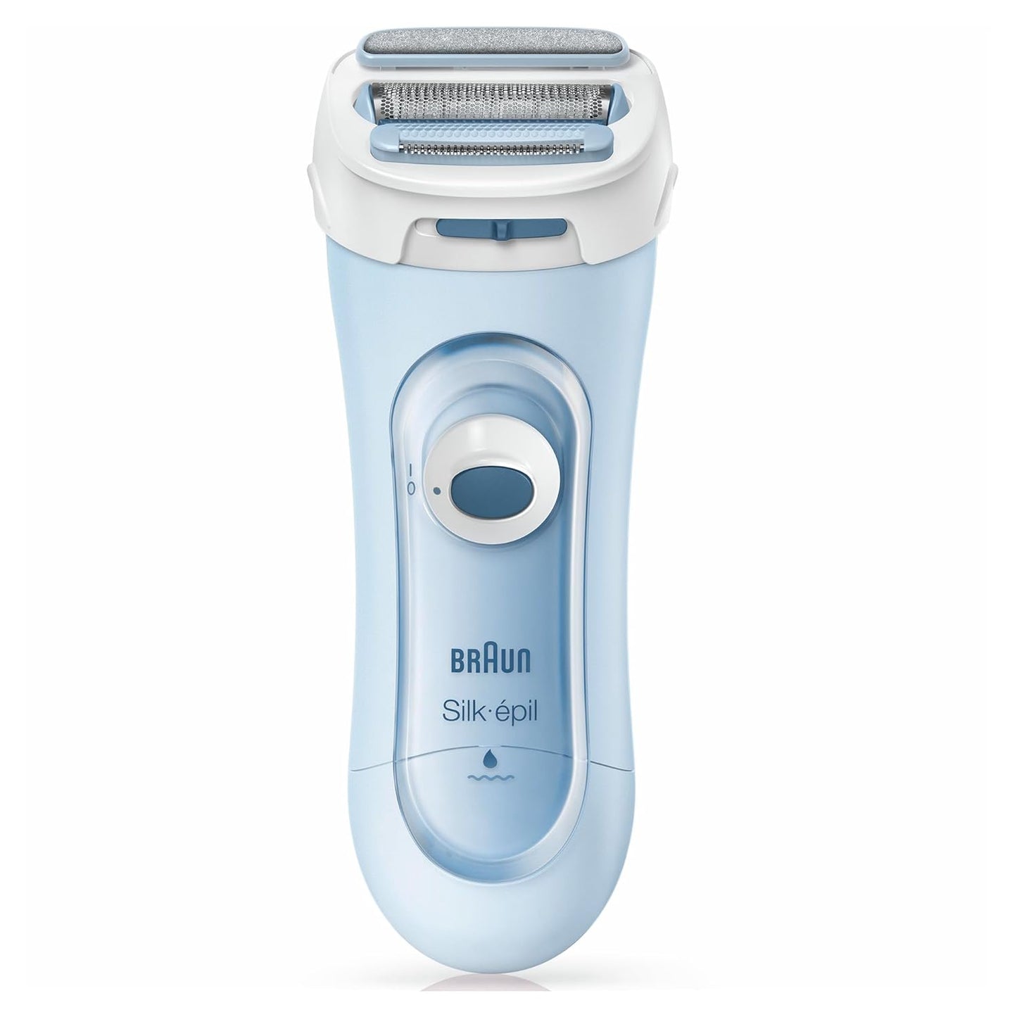 Braun Silk-épil Lady Shaver, Damenrasierer elektrisch, 3-in-1 Elektrischer Rasierer, Trimmer- und Peeling-System, Wet&Dry, 5160, blau