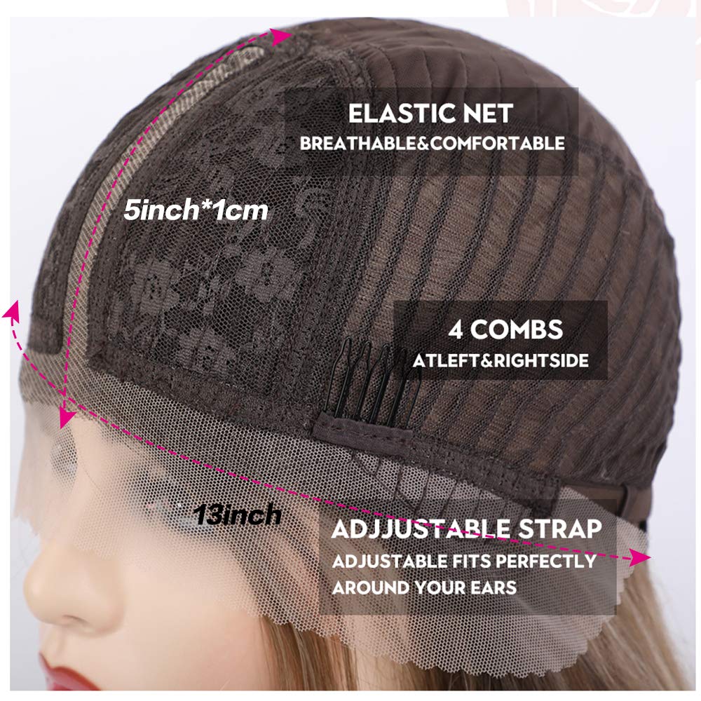 Lange Lockige Ombre Braun zu Blond Perücken für Frauen Synthetisches Haar Hitzebeständig Ombre Perücke für Tägliche Party Cosplay Verwendung