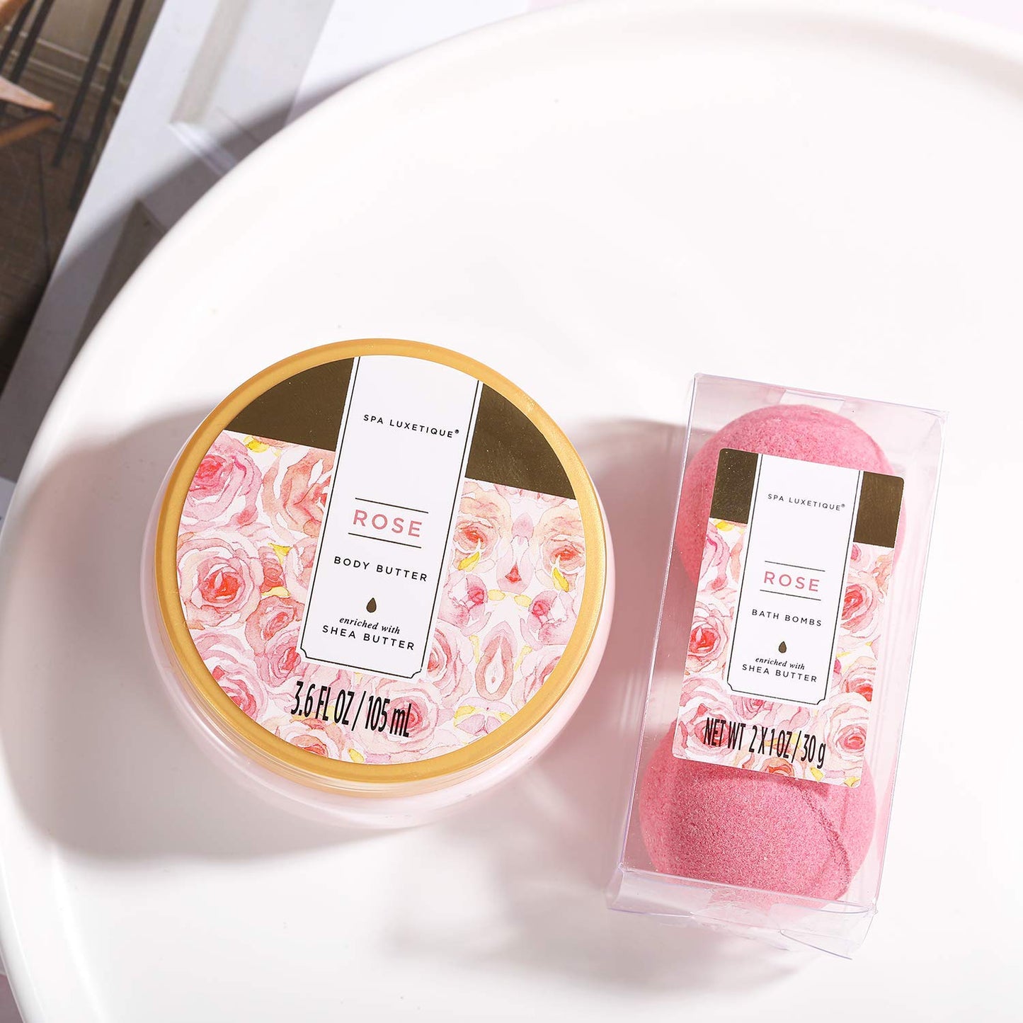 Geburtstagsgeschenke für Frauen-Spa Luxetique Spa-Geschenk-Set 8PC Jasmin Badeset mit ätherischem Öl, Pamper-Geschenk-Sets für Frauen, Mama Geschenke, Wellnes Geschenke für Frauen Muttertagsgeschenk