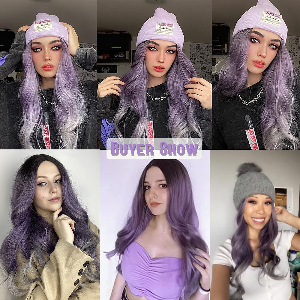 Lange Lockige Ombre Braun zu Blond Perücken für Frauen Synthetisches Haar Hitzebeständig Ombre Perücke für Tägliche Party Cosplay Verwendung