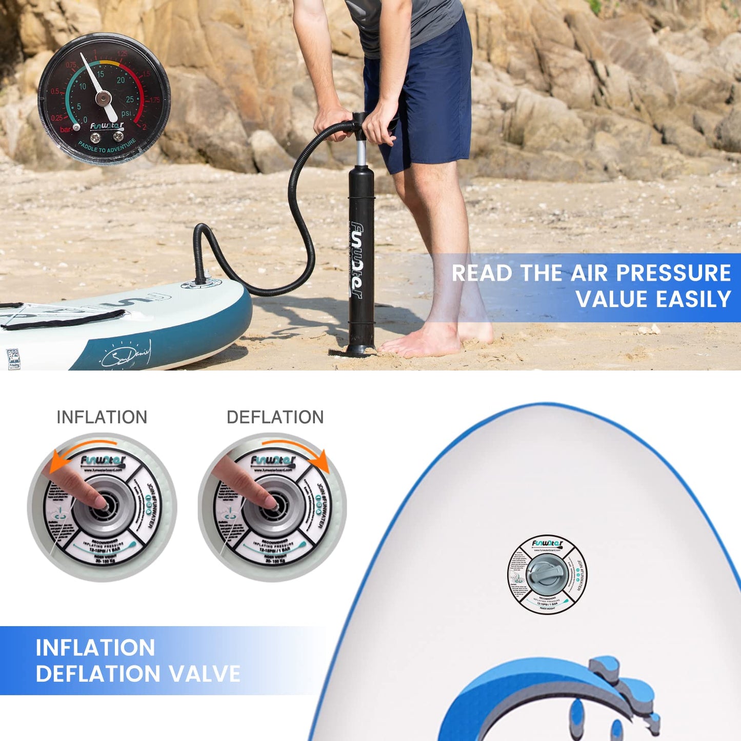 Stand Up Paddling Board Sup Paddle Board Mit Verstellbarem Paddel