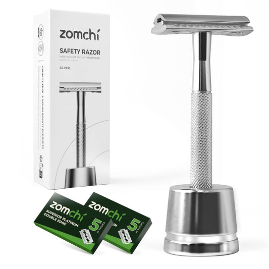 Rasierhobel Herren und Damen, Rasierhobel Metall, Zero Waste Safety Razor, Rasierhobel Geschlossener Kamm, Naßrasierer Herren und Damen, Bodyrasierer für Männer und Frauen, Metall Rasierer Plastikfrei