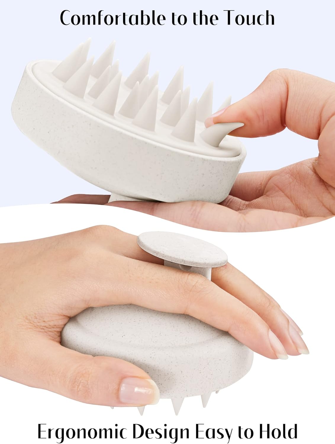 Kopfhaut Massagebürste, Kopfmassage Bürste mit weichen Silikonborstn, Haarmassagebürsten für die Haarpflege Entspannen Sie die Kopfhaut, Haarmassage für Männer, Frauen, Kinder, Himmelblau
