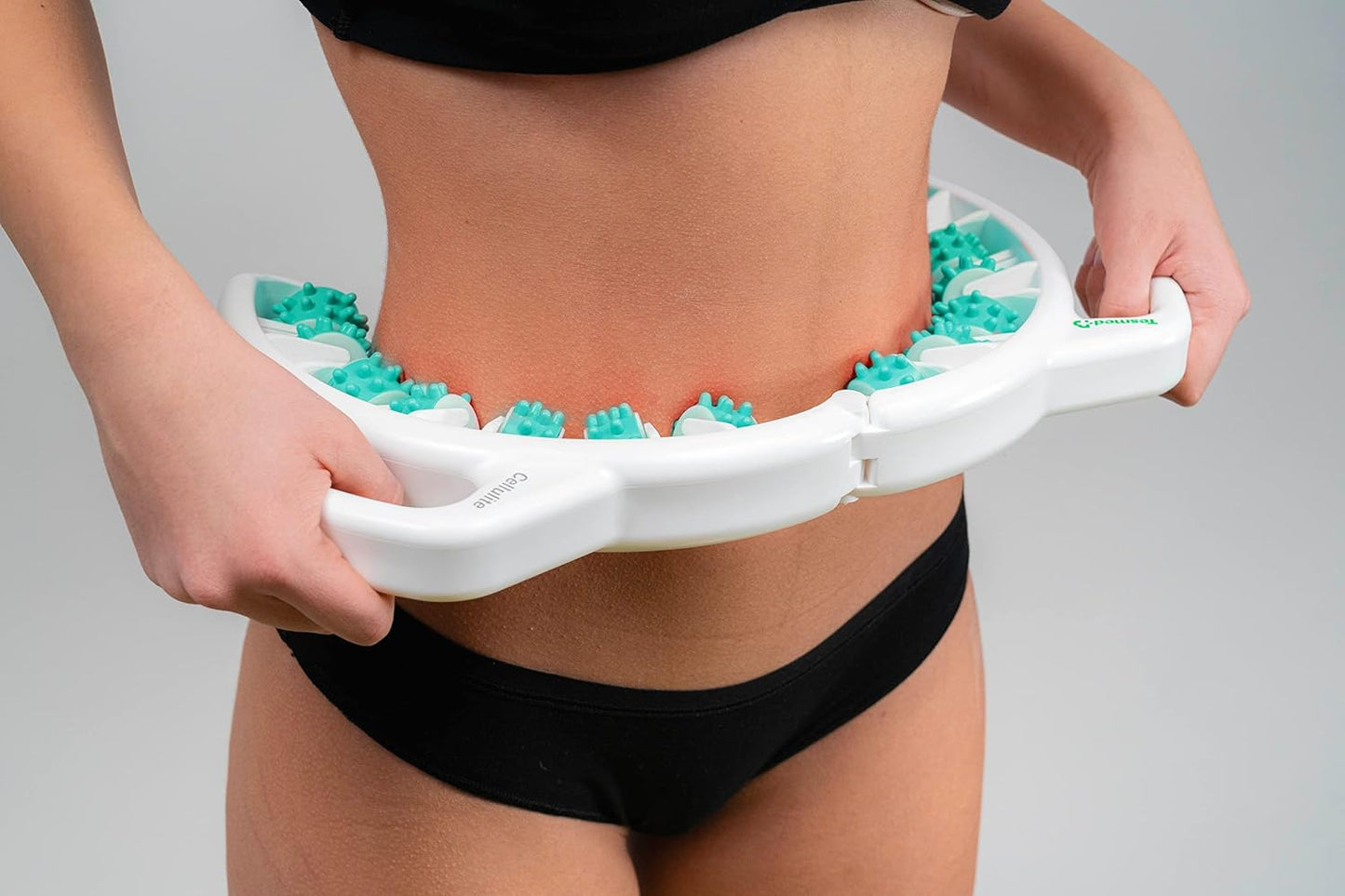 Manuelles Anti-Cellulite Massagegerät, Made in Italy, patentiert, mit mechanischer Dreifachwirkung und Rollen, die die Haut anheben, komprimieren und dehnen, Oberschenkel und Gesäß