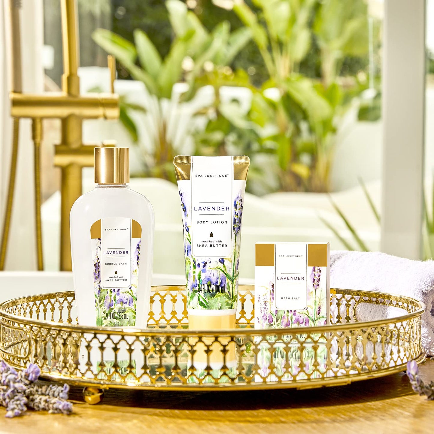Geburtstagsgeschenke für Frauen-Spa Luxetique Spa-Geschenk-Set 8PC Jasmin Badeset mit ätherischem Öl, Pamper-Geschenk-Sets für Frauen, Mama Geschenke, Wellnes Geschenke für Frauen Muttertagsgeschenk