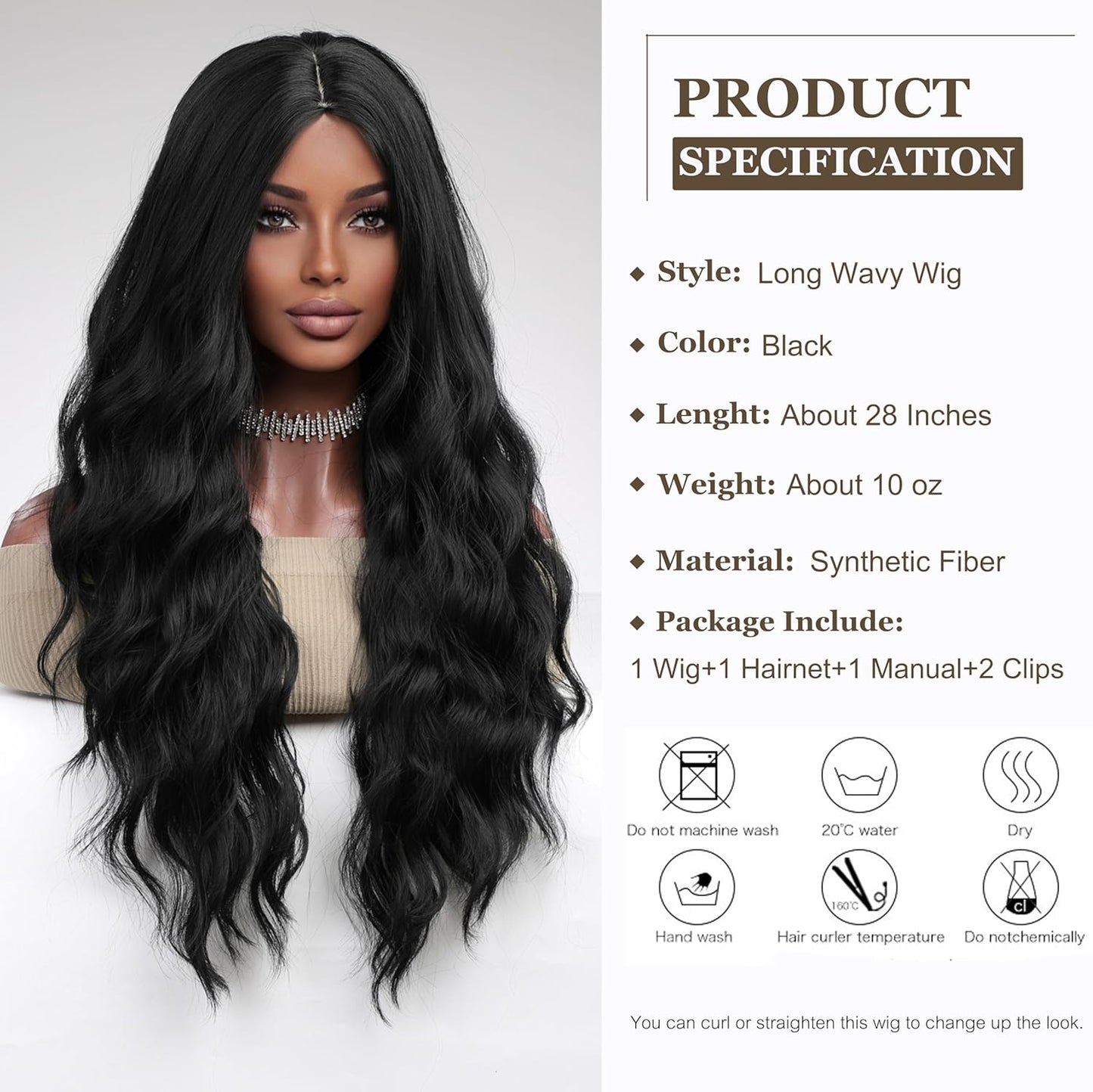 Lange Lockige Ombre Braun zu Blond Perücken für Frauen Synthetisches Haar Hitzebeständig Ombre Perücke für Tägliche Party Cosplay Verwendung