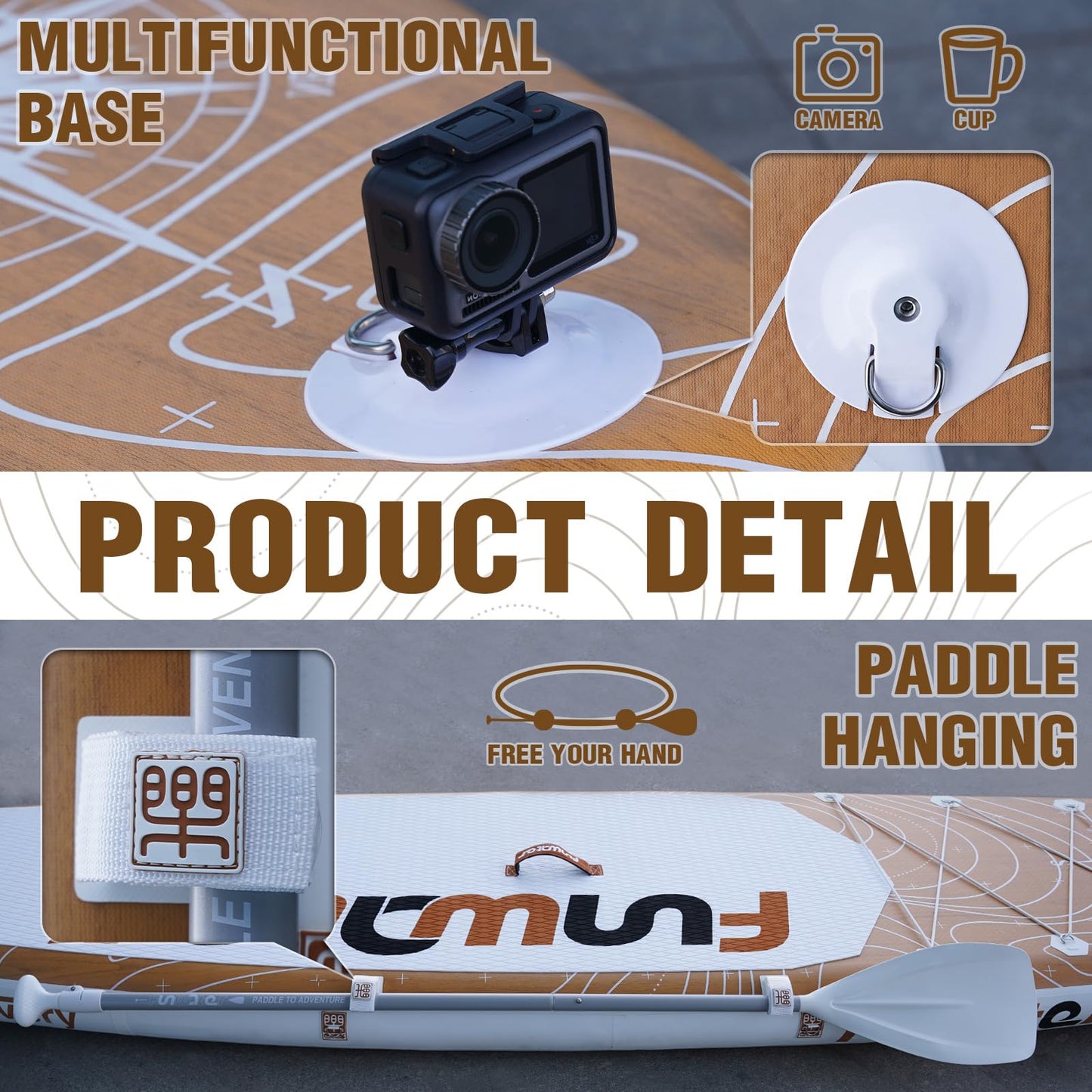Stand Up Paddling Board Sup Paddle Board Mit Verstellbarem Paddel