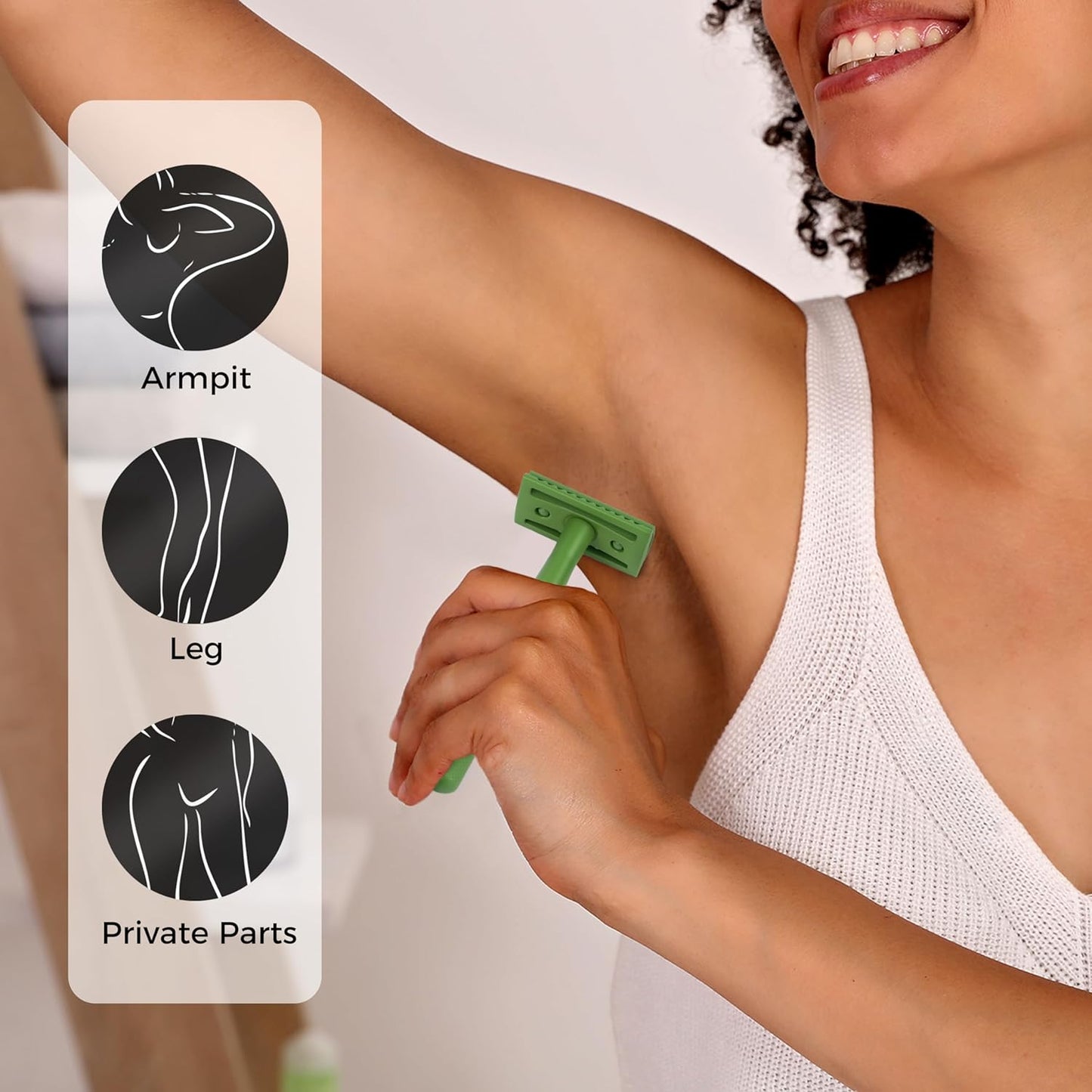 Rasierhobel Herren und Damen, Rasierhobel Metall, Zero Waste Safety Razor, Rasierhobel Geschlossener Kamm, Naßrasierer Herren und Damen, Bodyrasierer für Männer und Frauen, Metall Rasierer Plastikfrei
