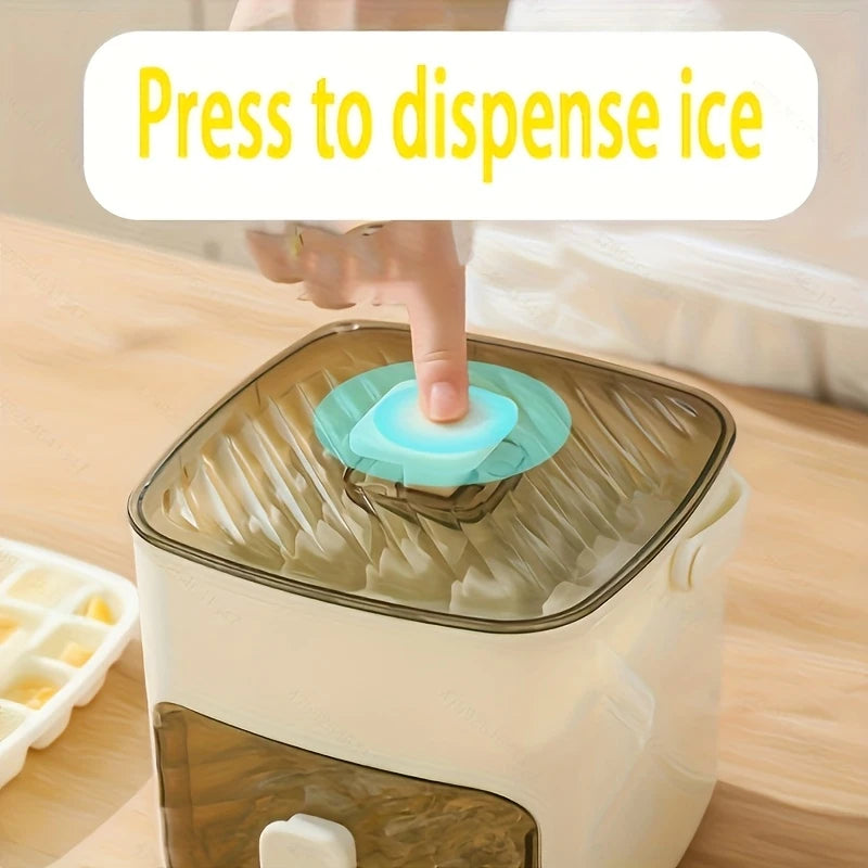 48-Würfel Eiswürfelbereiter mit Easy-Press-Deckel
